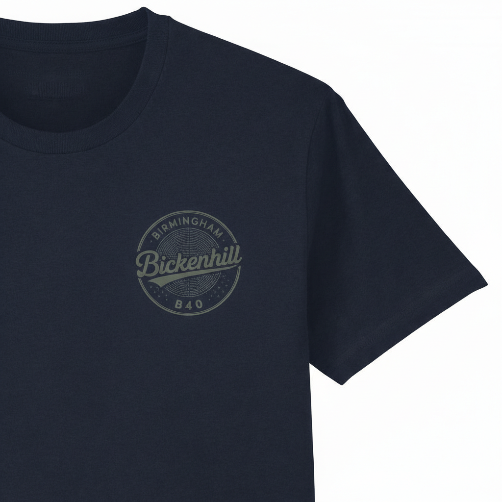 Bickenhill - T-Shirt - B40 Vintage Stamp Design