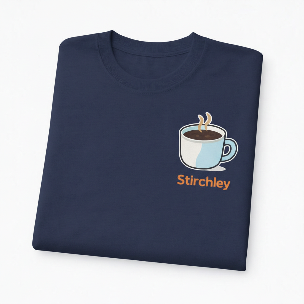 Stirchley - T-Shirt - Minimal Cool Design - Coffee Cup