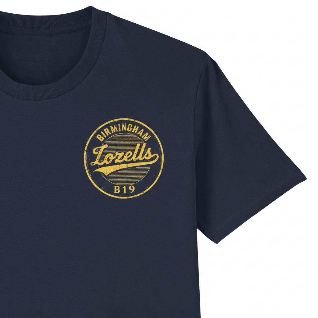 Lozells - T-Shirt - B19 Vintage Stamp Design