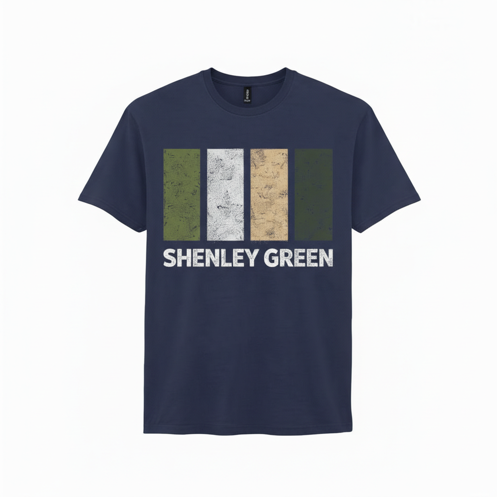 Shenley Green - T-Shirt - Colour Block Design