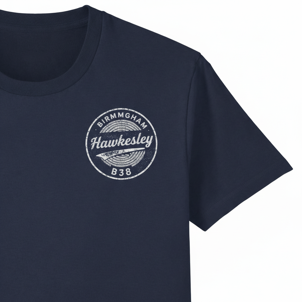 Hawkesley - T-Shirt - B38 Vintage Stamp Design