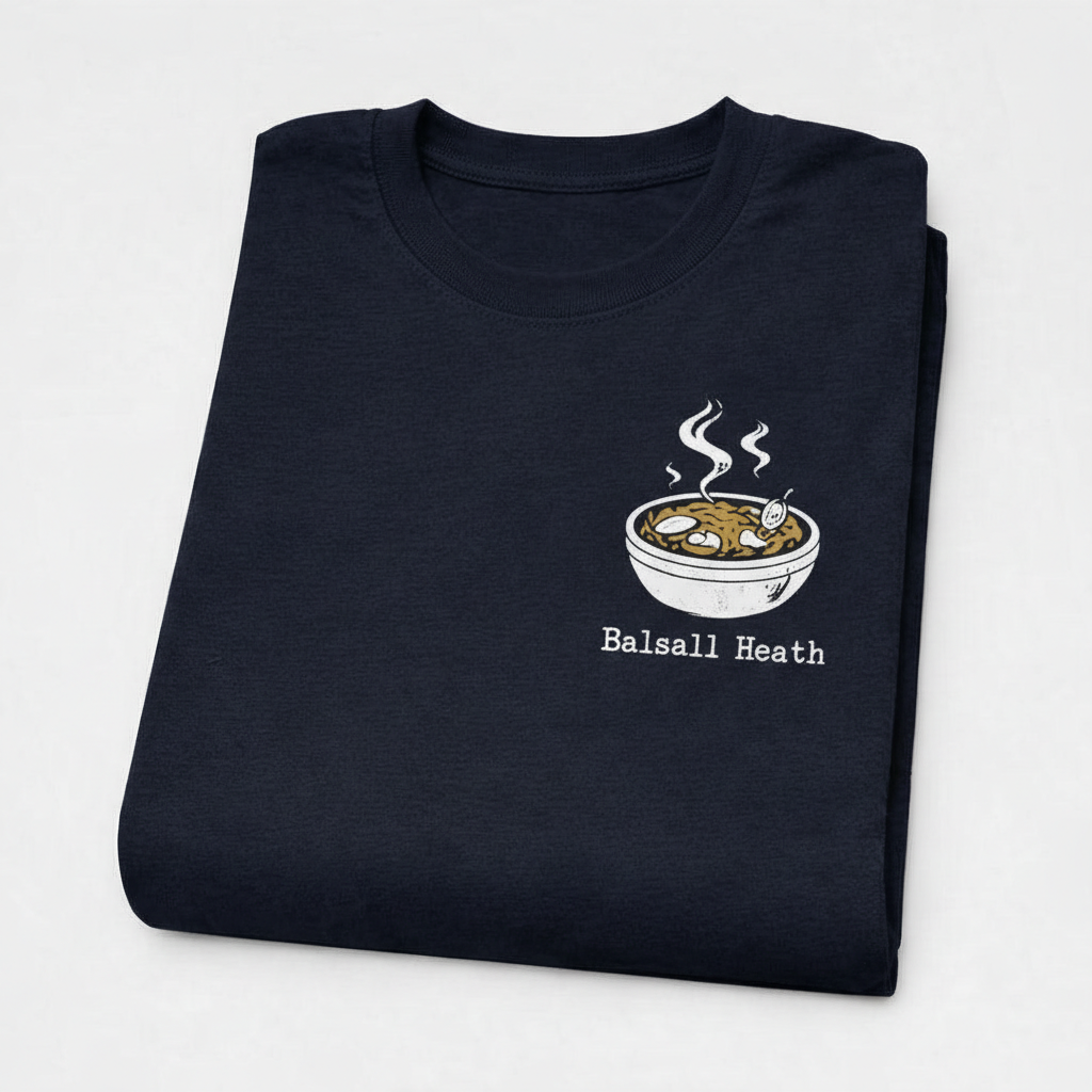 Balsall Heath - T-Shirt - Stylised Indie Design - Balti Bowl