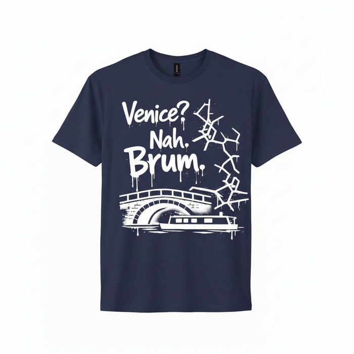 Birmingham - T-Shirt - Venice? Nah, Brum Canal Graffiti Graphic
