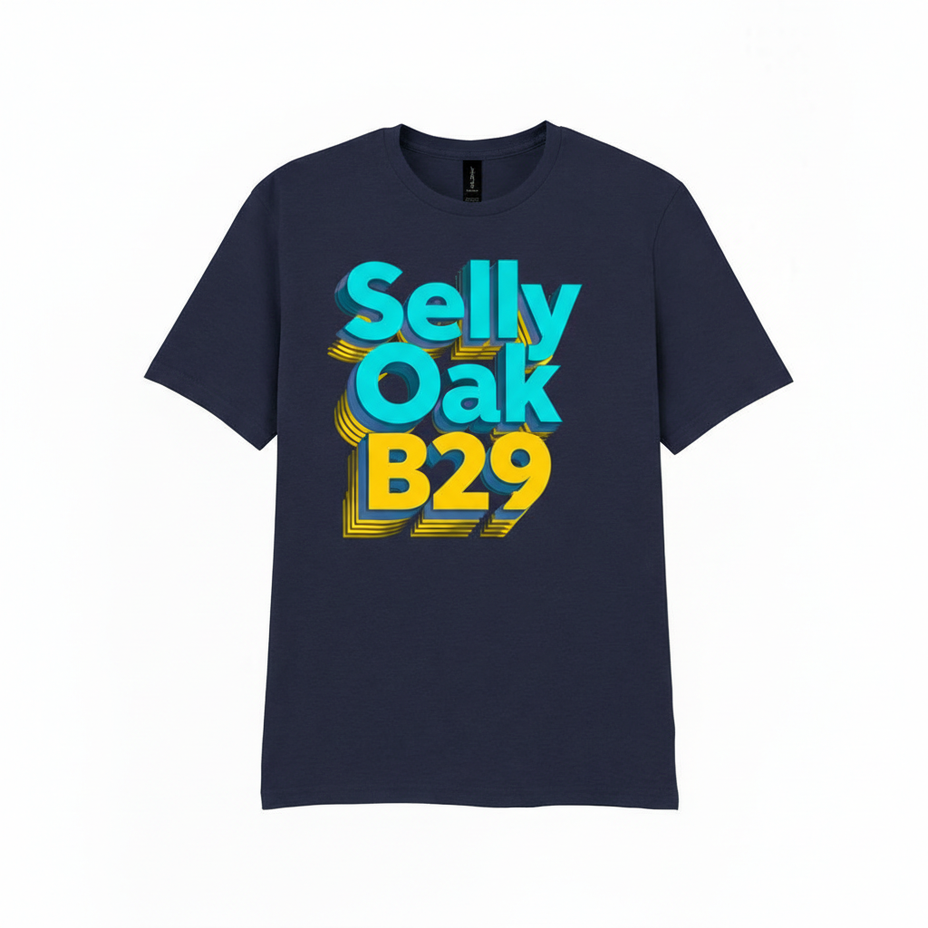 Selly Oak - T-Shirt - Bold 3D Type Design