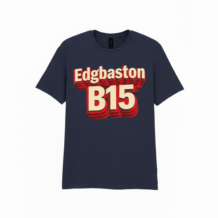 Edgbaston - T-Shirt - Bold 3D Type Design