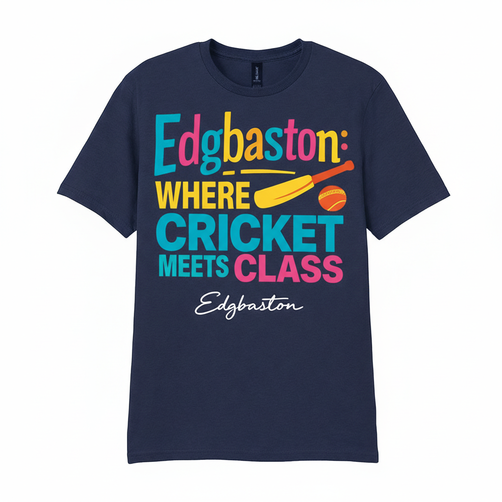 Edgbaston - T-Shirt - Say it…Edgbaston Design