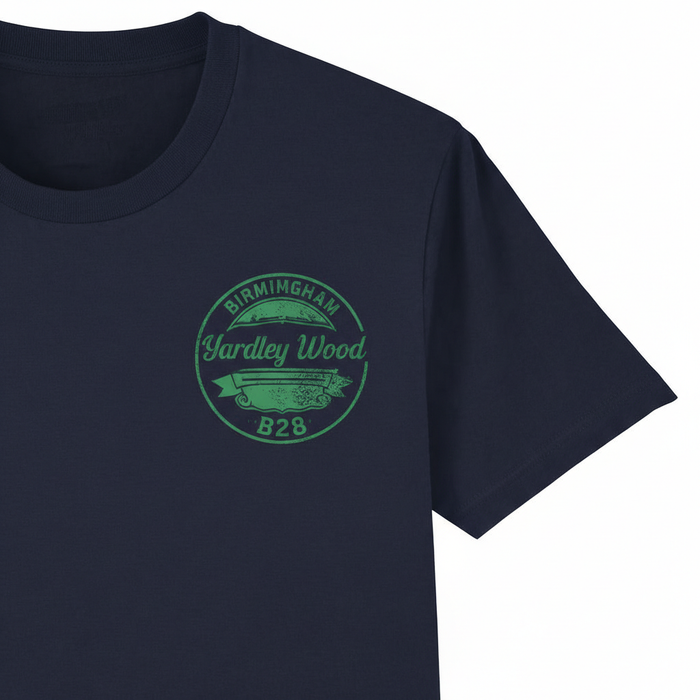 Yardley Wood - T-Shirt - B28 Vintage Stamp Design