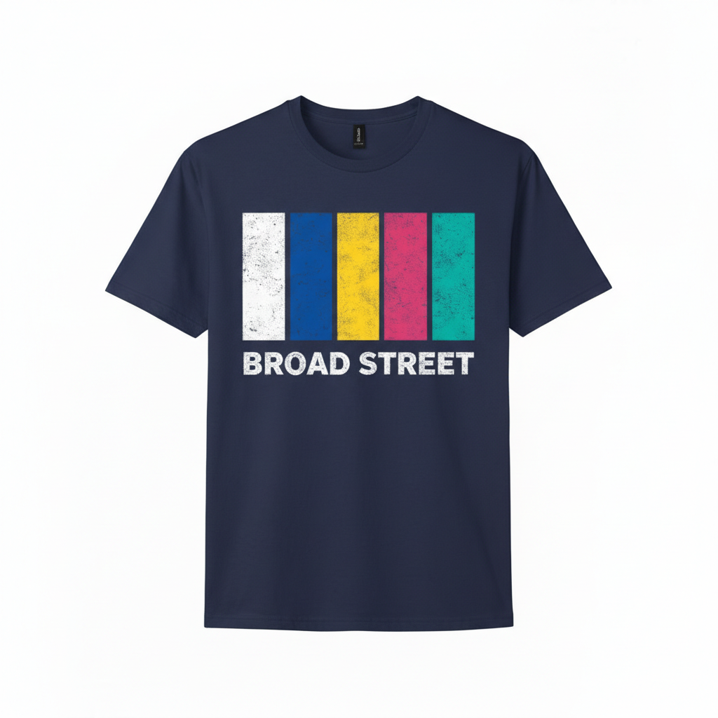 Broad Street - T-Shirt - Colour Block Design