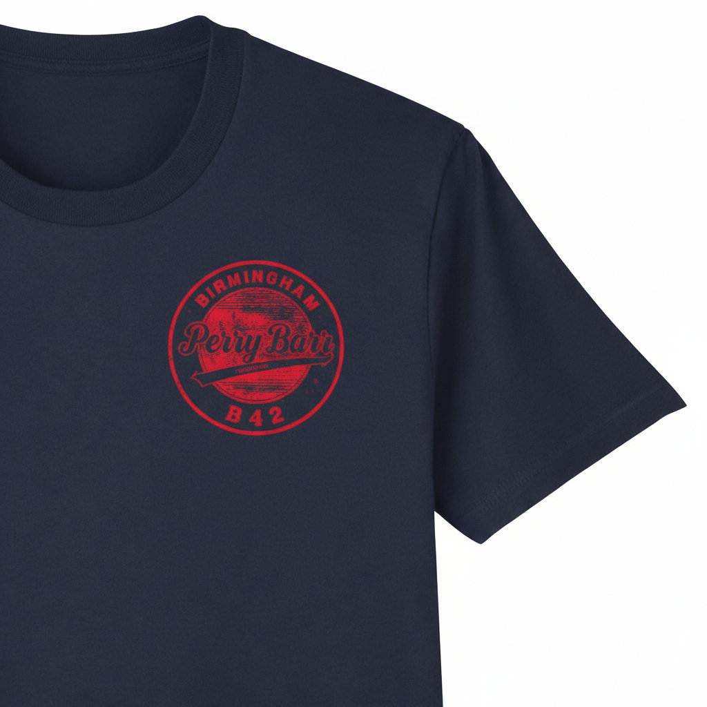 Perry Barr - T-Shirt - B42 Vintage Stamp Design