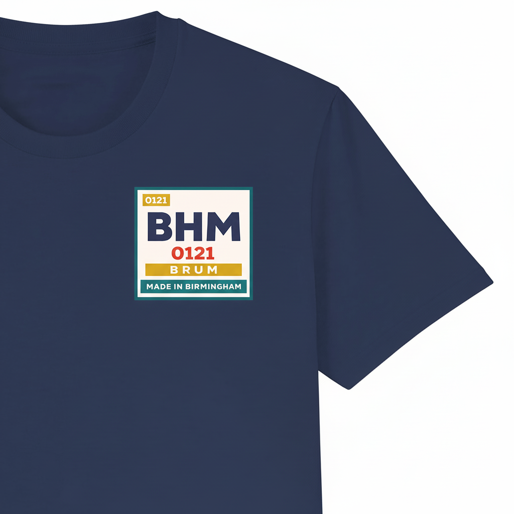 Birmingham - T-Shirt - BHM 0121 Periodic Element Badge