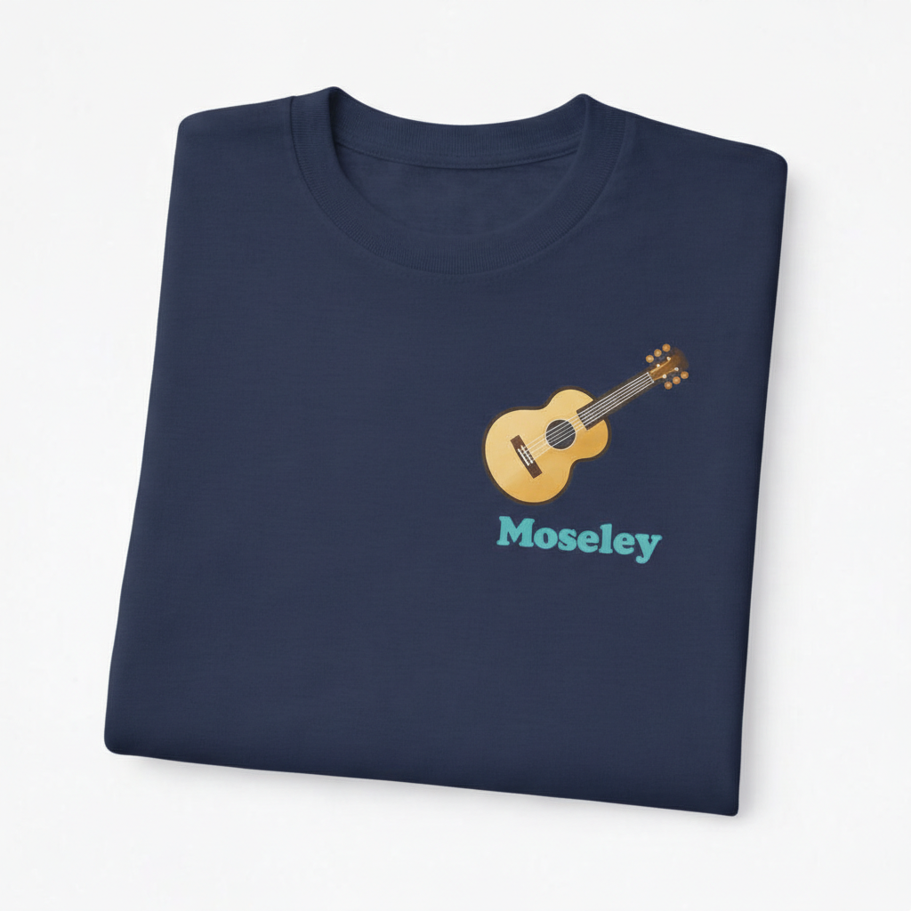 Moseley - T-Shirt - Minimal Cool Design - Guitar
