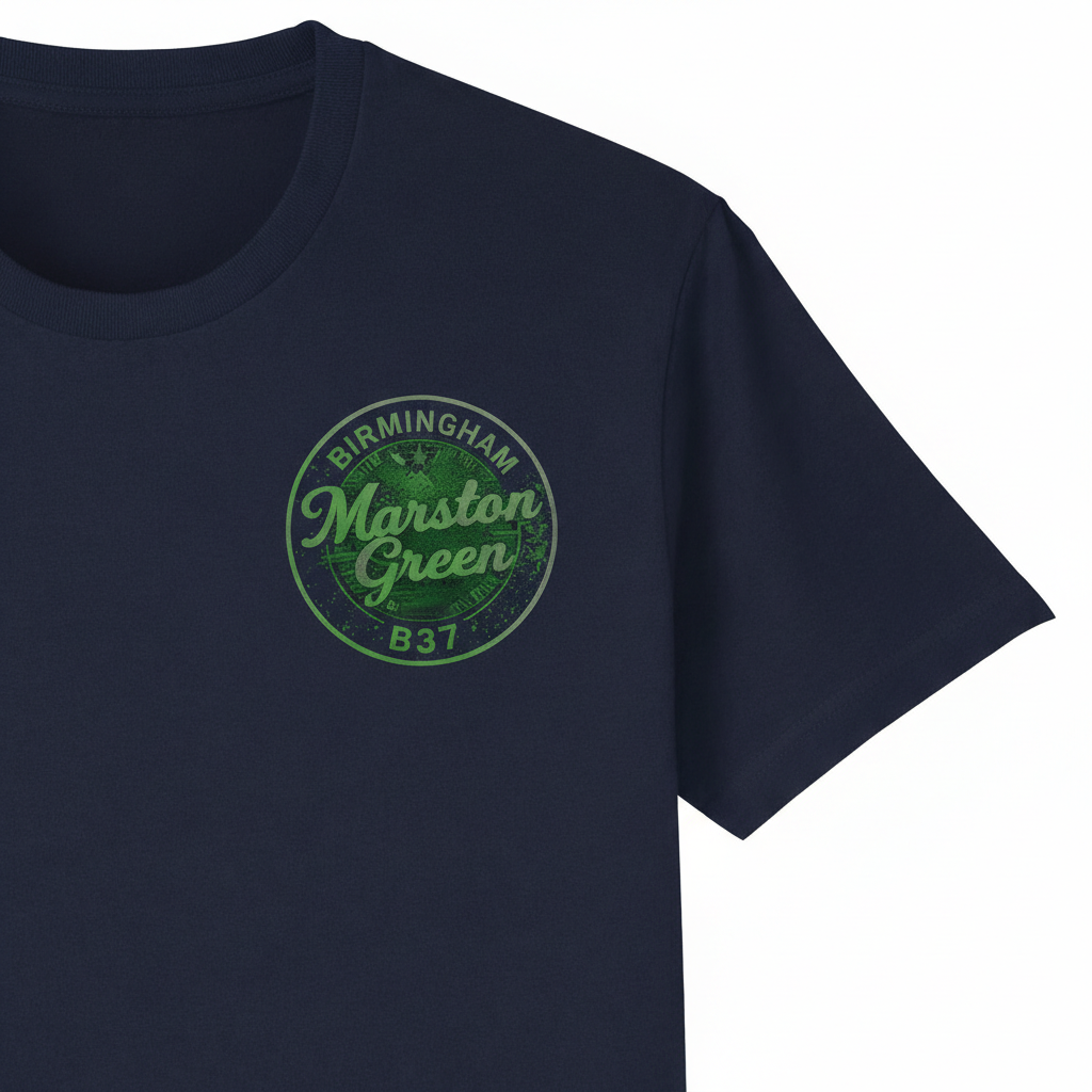 Marston Green - T-Shirt - B37 Vintage Stamp Design