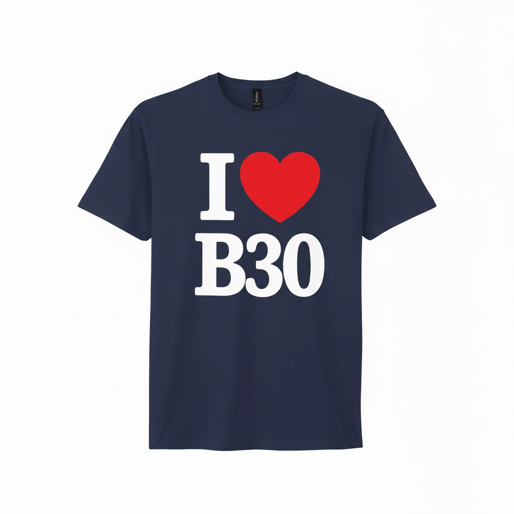 Cotteridge - T-Shirt - I heart B30 Design