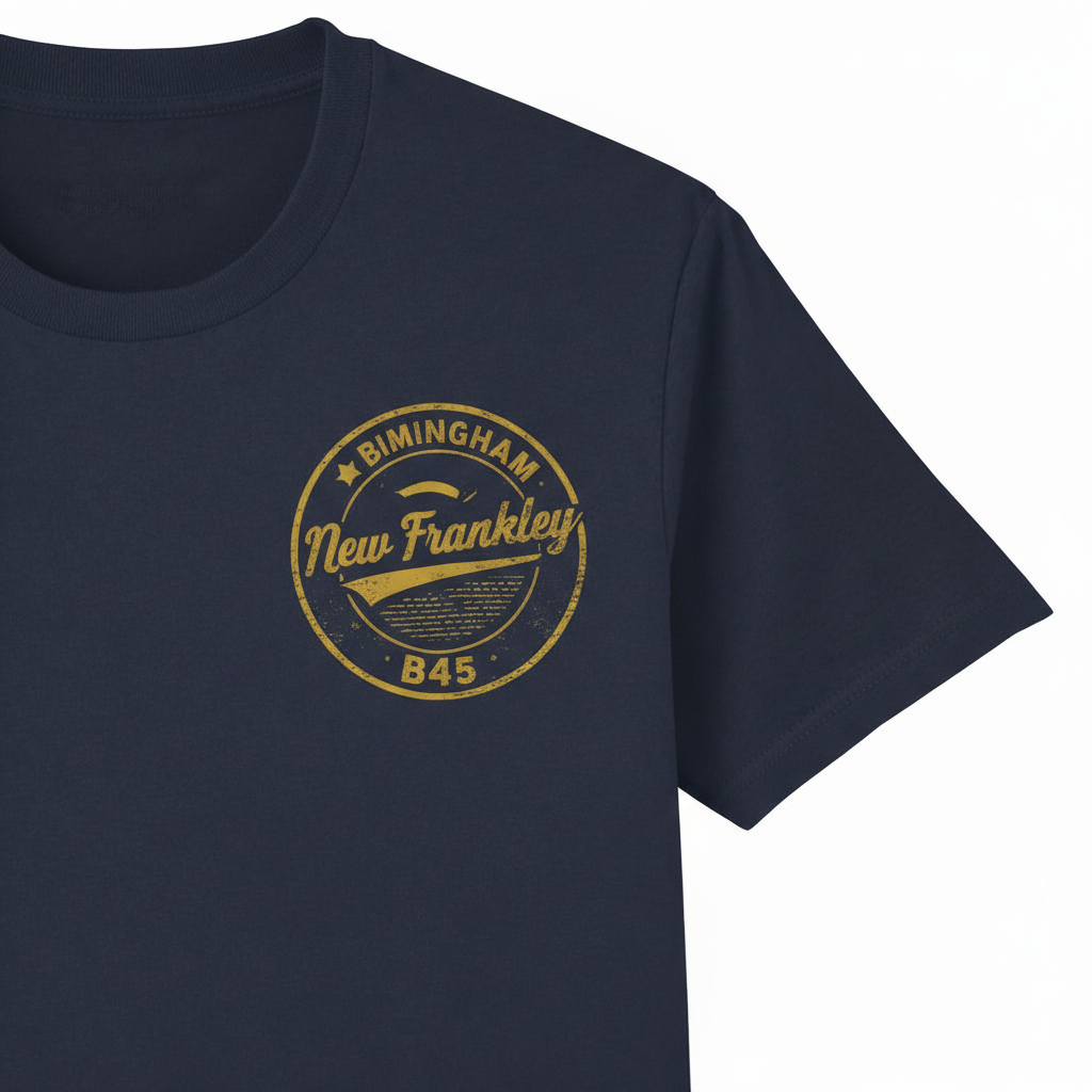 New Frankley - T-Shirt - B45 Vintage Stamp Design