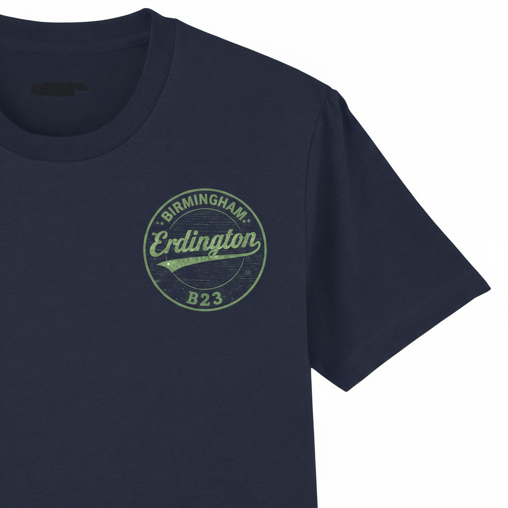 Erdington - T-Shirt - B23 Vintage Stamp Design