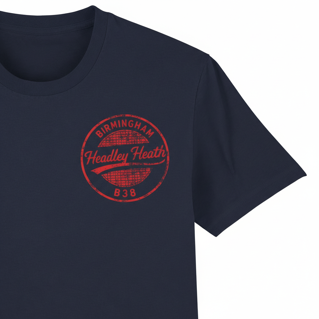 Headley Heath - T-Shirt - B38 Vintage Stamp Design