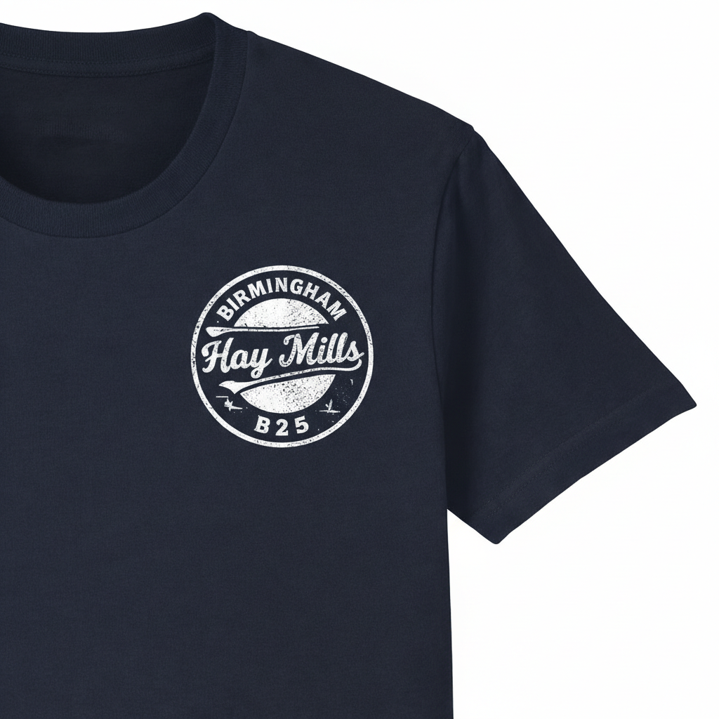 Hay Mills - T-Shirt - B25 Vintage Stamp Design
