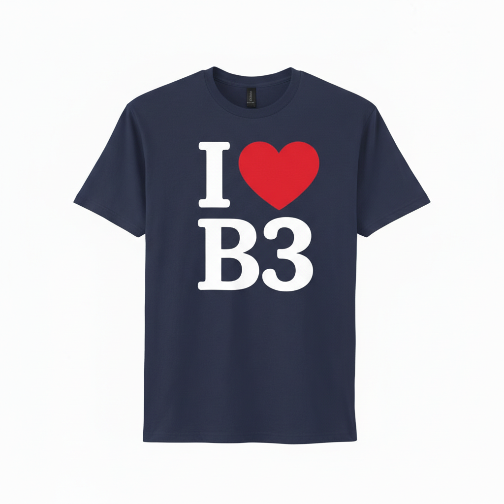 B3 - T-Shirt - I Heart B3 Design - Birmingham City Centre | Newhall Street
