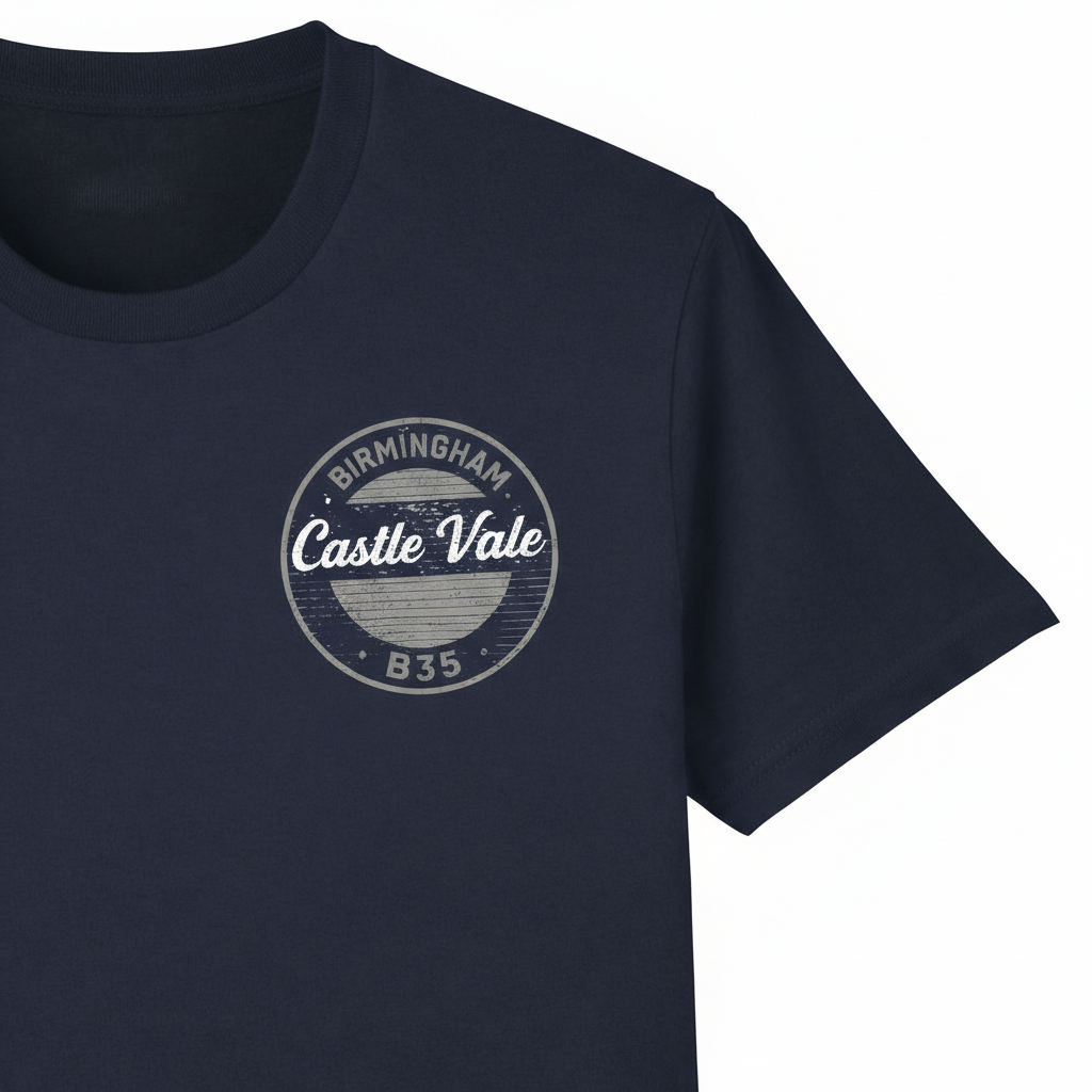 Castle Vale - T-Shirt - B35 Vintage Stamp Design