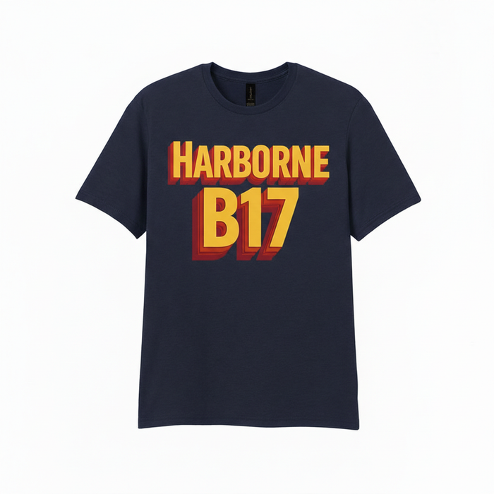 Harborne - T-Shirt - Bold 3D Type Design