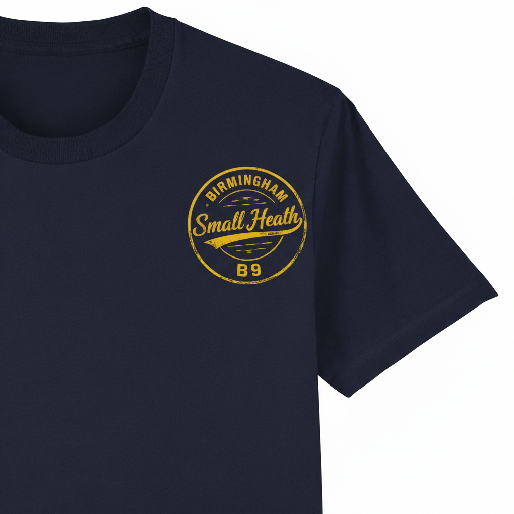 Small Heath - T-Shirt - B9 Vintage Stamp Design