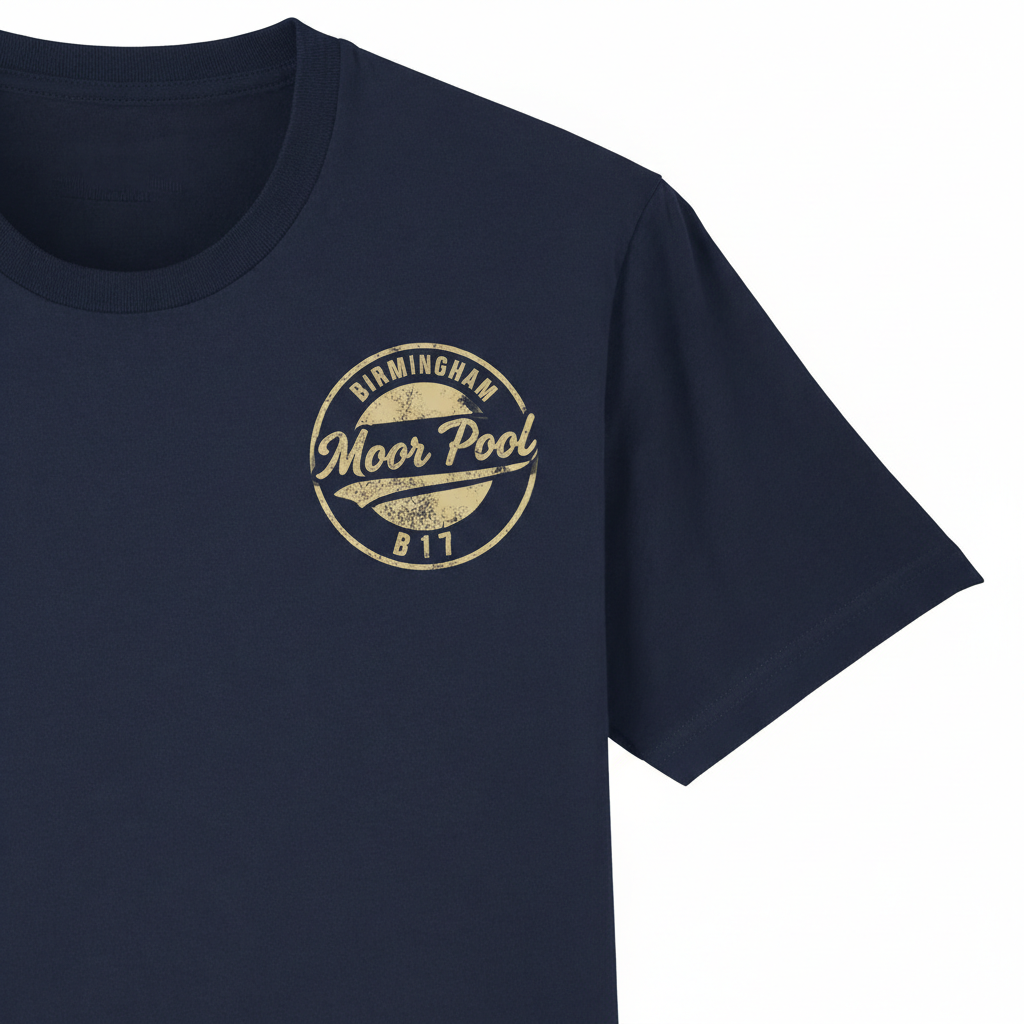 Moor Pool - T-Shirt - B17 Vintage Stamp Design