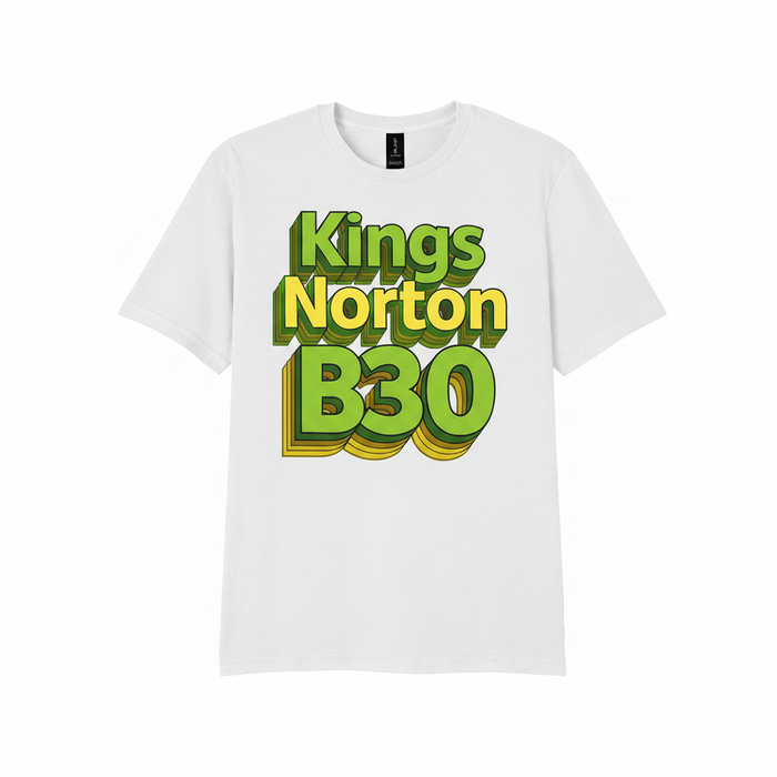 Kings Norton - T-Shirt - Bold 3D Type Design