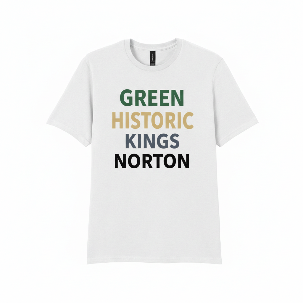 Kings Norton - T-Shirt - Minimal Type Stack Design