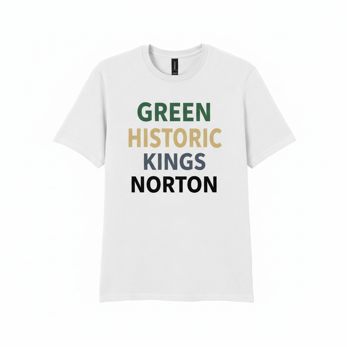 Kings Norton - T-Shirt - Minimal Type Stack Design