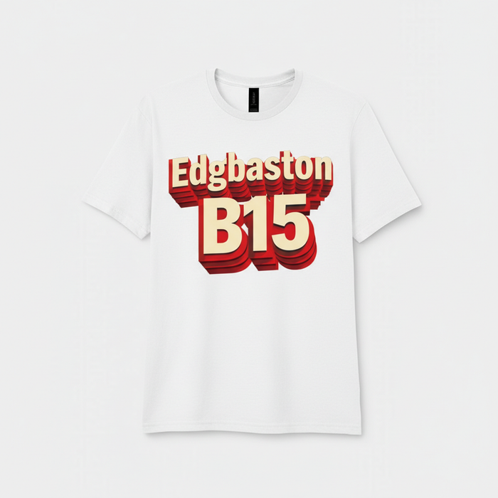 Edgbaston - T-Shirt - Bold 3D Type Design