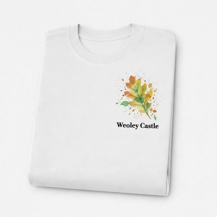 Weoley Castle - T-Shirt - Colour Splash Design - Leaf