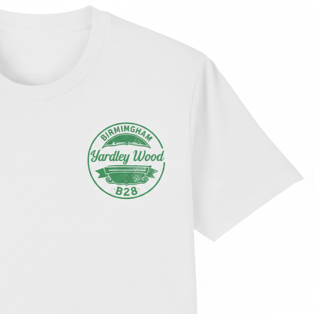 Yardley Wood - T-Shirt - B28 Vintage Stamp Design