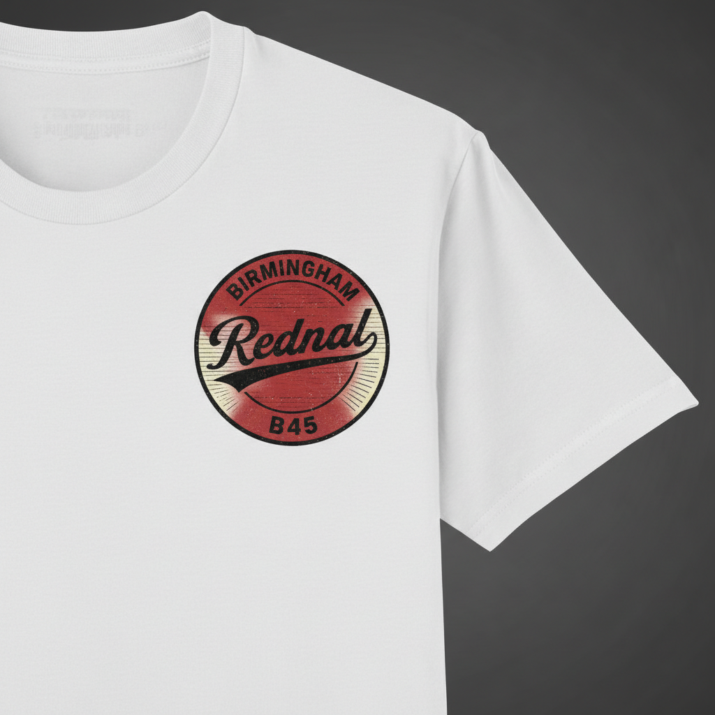 Rednal - T-Shirt - B45 Vintage Stamp Design