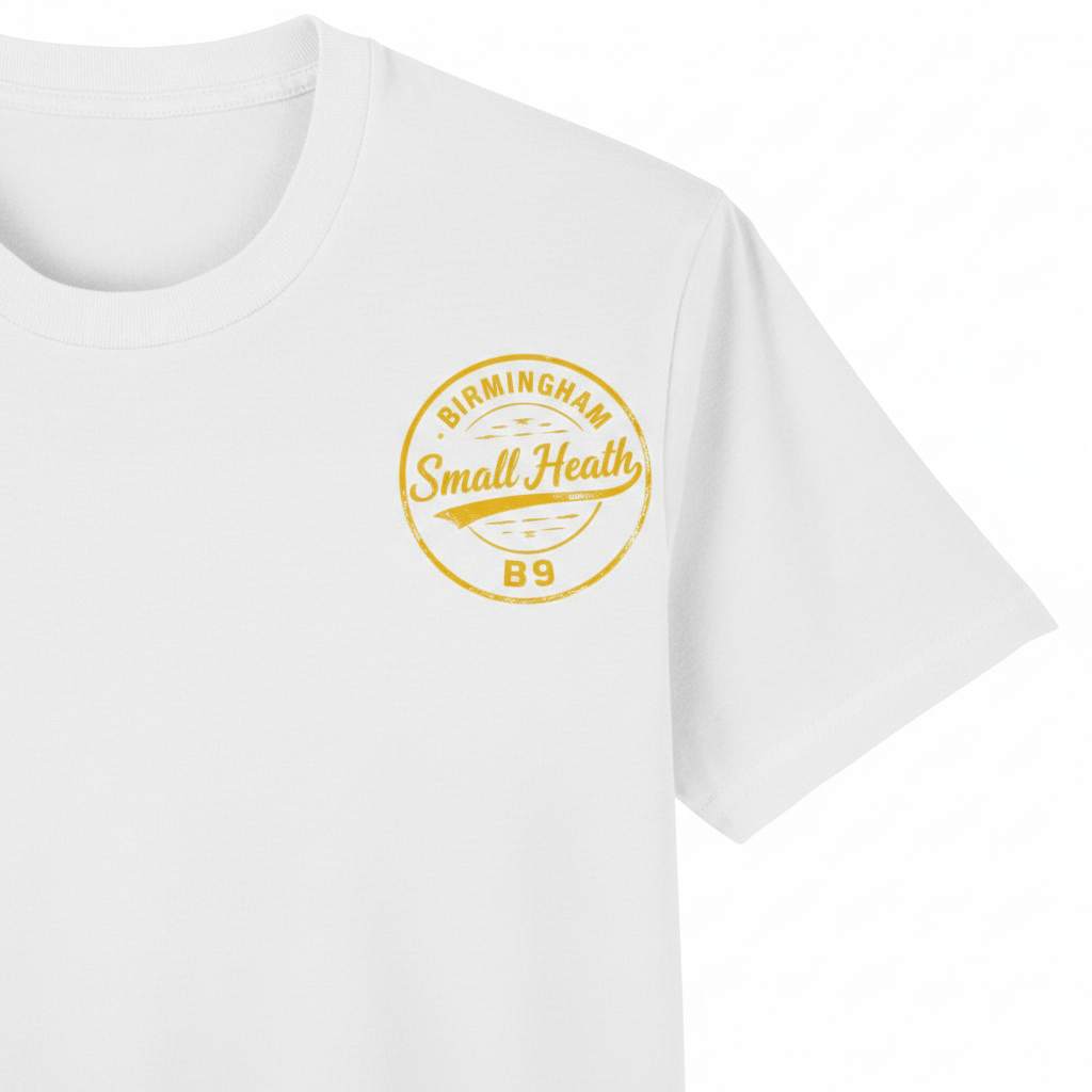 Small Heath - T-Shirt - B9 Vintage Stamp Design