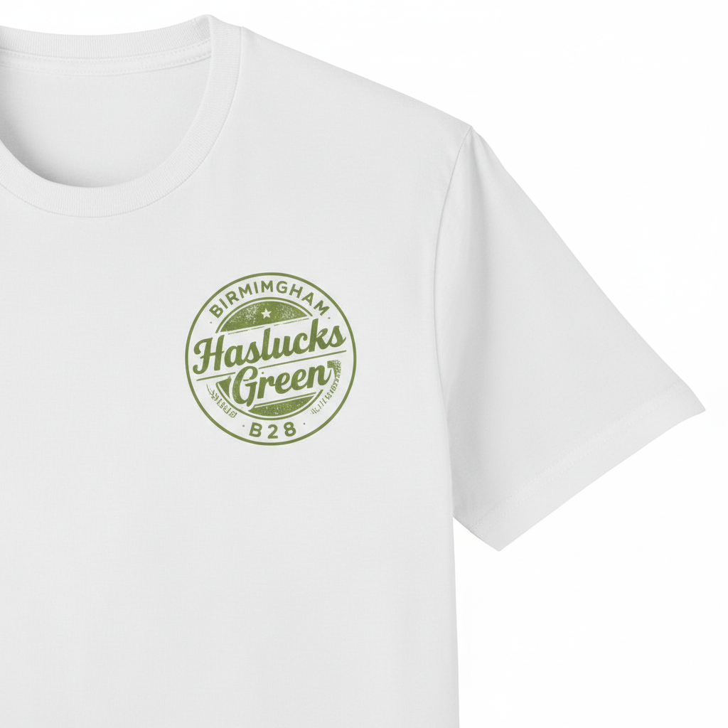 Haslucks Green - T-Shirt - B28 Vintage Stamp Design