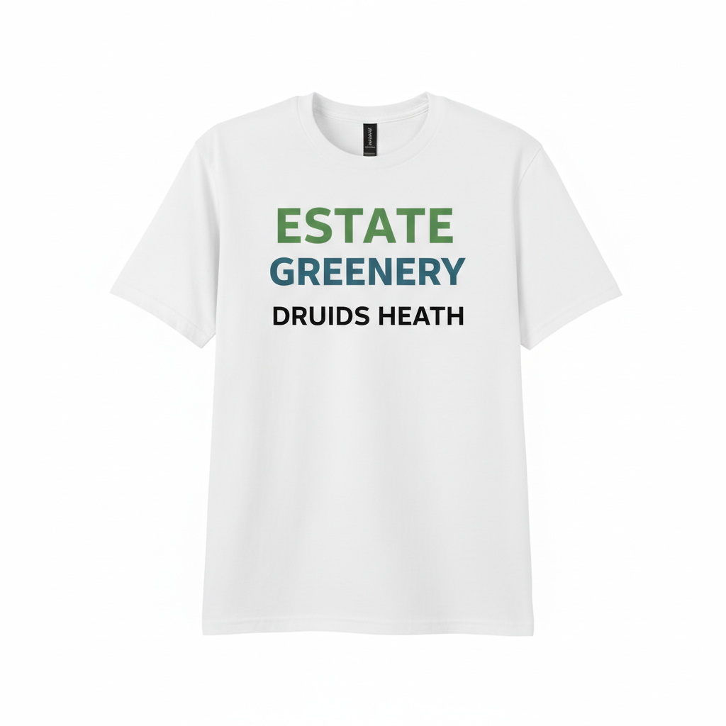 Druids Heath - T-Shirt - Minimal Type Stack Design