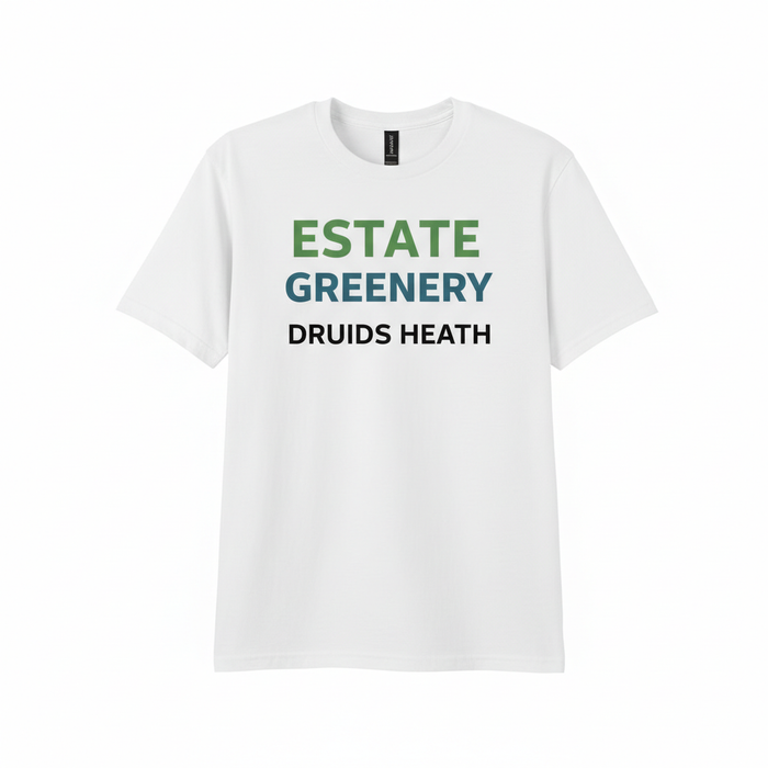 Druids Heath - T-Shirt - Minimal Type Stack Design