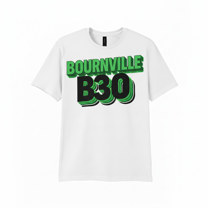 Bournville - T-Shirt - Bold 3D Type Design