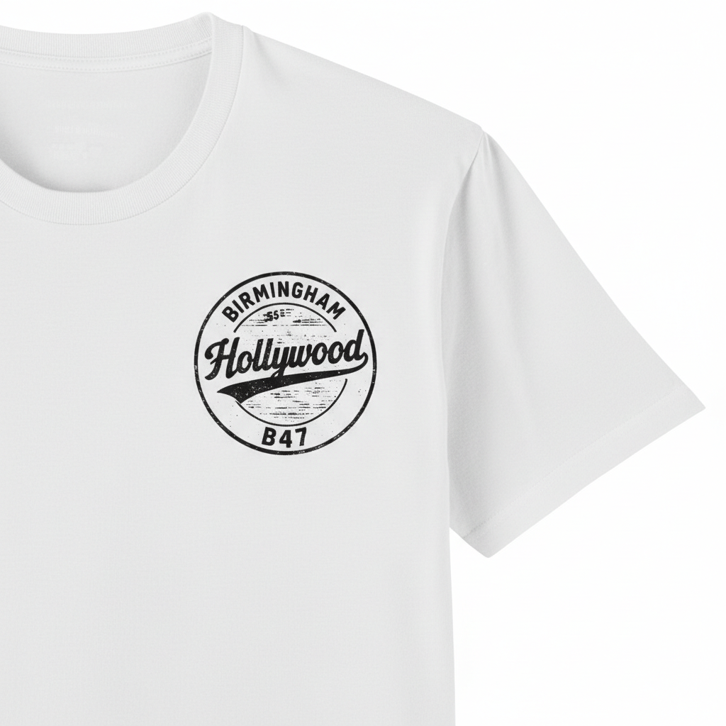 Hollywood - T-Shirt - B47 Vintage Stamp Design