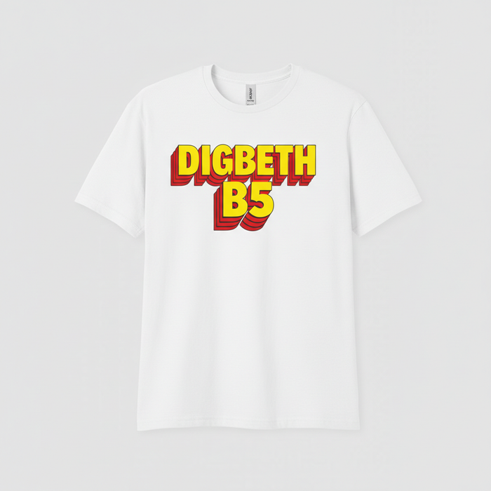 Digbeth - T-Shirt - Bold 3D Type Design