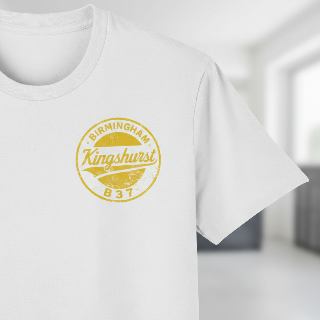Kingshurst - T-Shirt - B37 Vintage Stamp Design