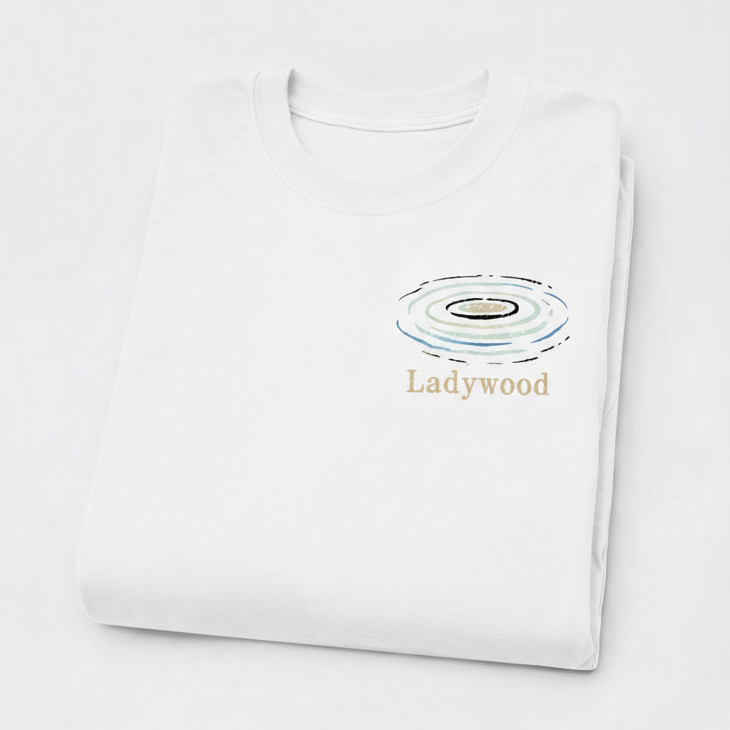 Ladywood - T-Shirt - Minimal Cool Design - Water Ripples