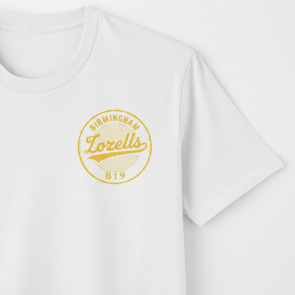 Lozells - T-Shirt - B19 Vintage Stamp Design