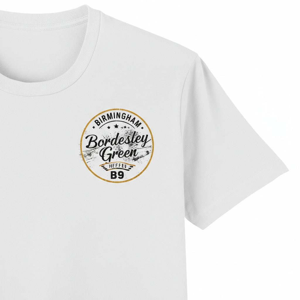 Bordesley Green - T-Shirt - B9 Vintage Stamp Design