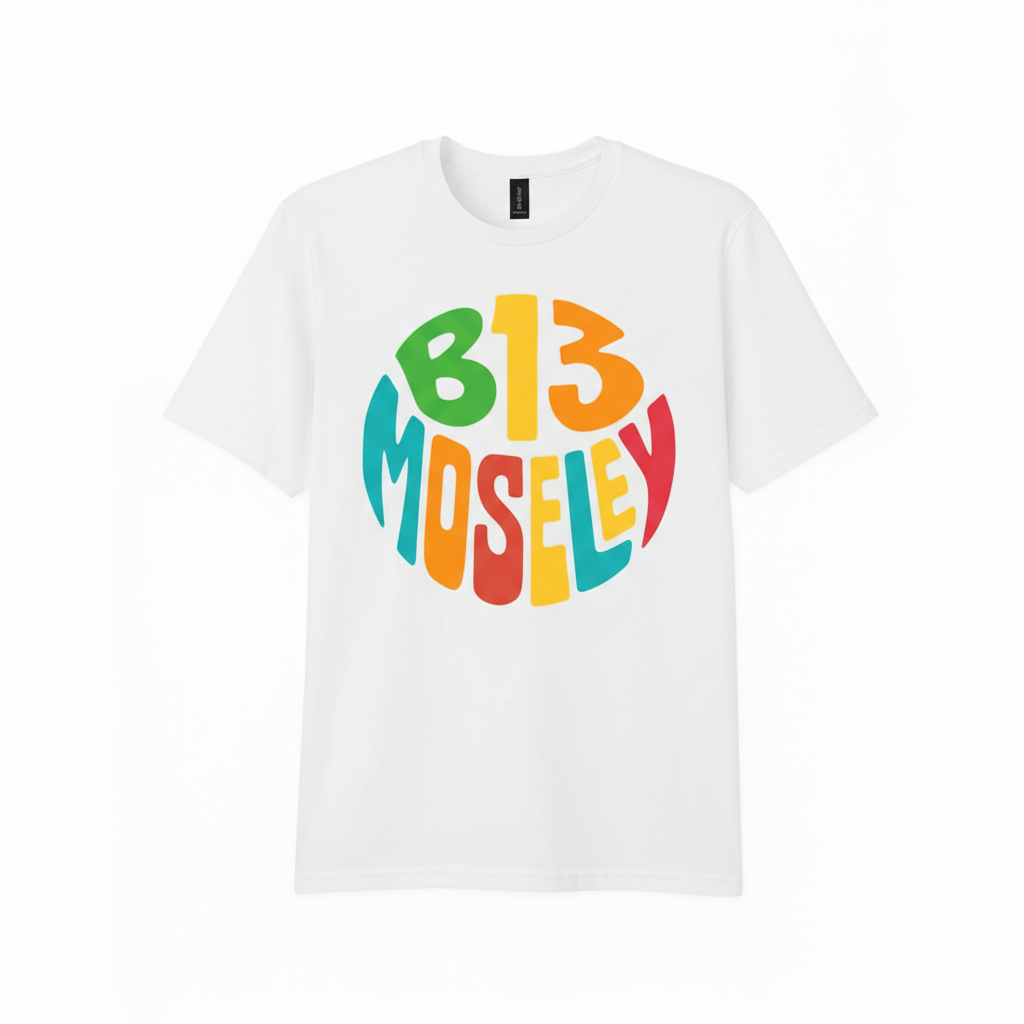 Moseley - T-Shirt - Colour Burst Design