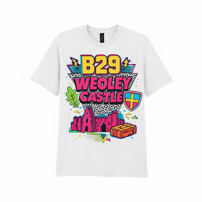 Weoley Castle - T-Shirt - Playful Neon Vibe Design