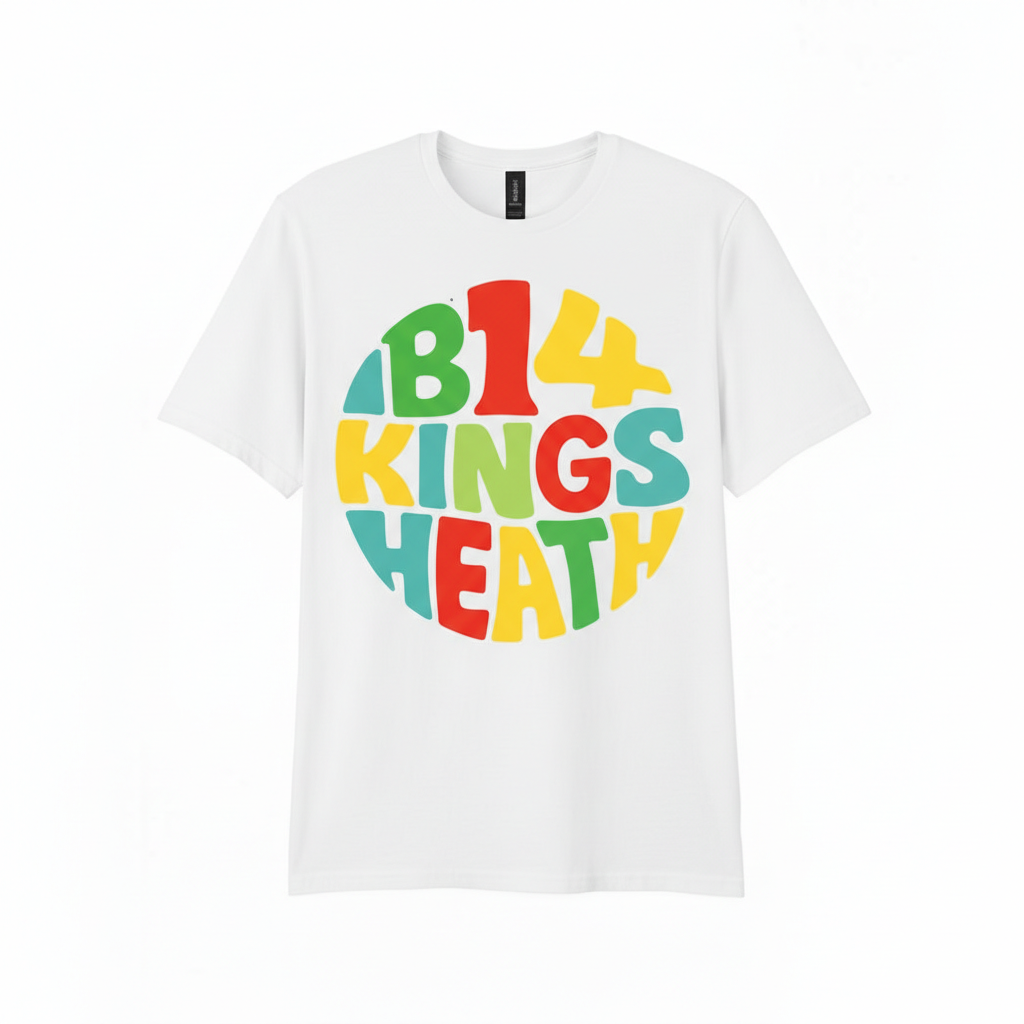 Kings Heath - T-Shirt - Colour Burst Design