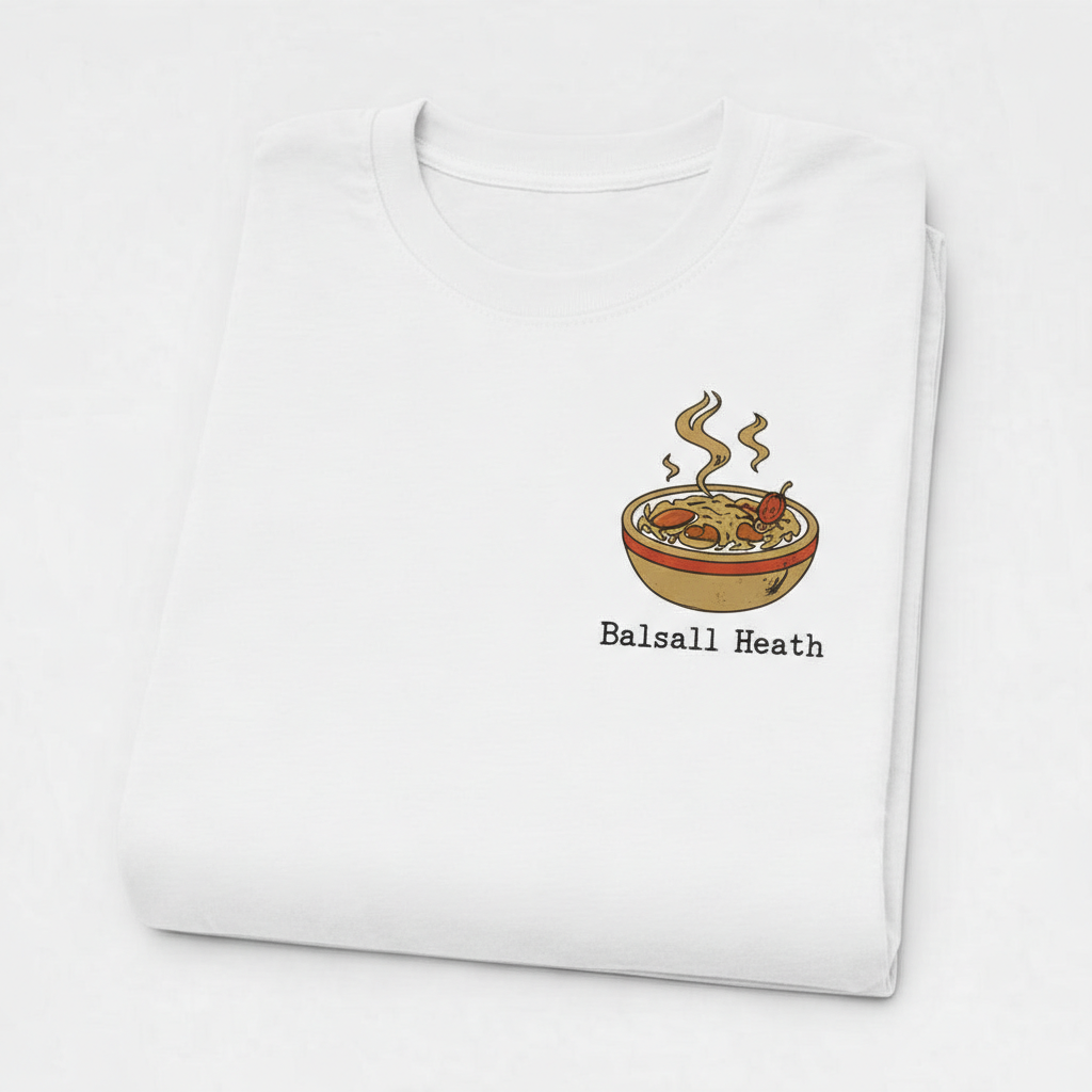 Balsall Heath - T-Shirt - Stylised Indie Design - Balti Bowl