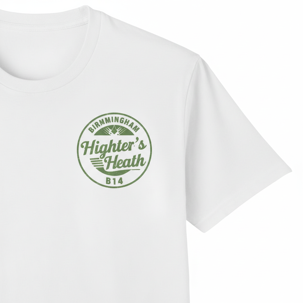 Highter's Heath - T-Shirt - B14 Vintage Stamp Design