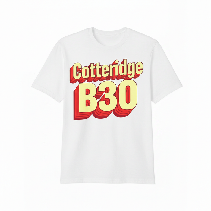 Cotteridge - T-Shirt - Bold 3D Type Design